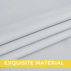NICETOWN Room Darkening Draperies Curtains Panels, 2 Panels Greyish White W52 x - Image 5