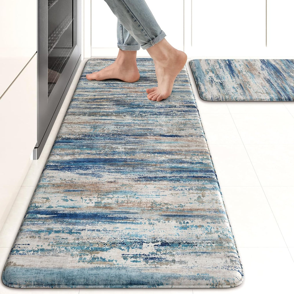 KIMODE Christmas Anti Fatigue Kitchen Mats for Floor,Farmhouse Kitchen Rugs