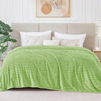 BEDELITE Fleece Blanket King Size – 3D Ribbed Jacquard Soft and Warm Decorative - Image 2