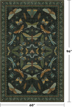Hazo Haus Black and Green Rug 5x8 - Image 2