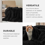 Bedsure GentleSoft Fluffy Black Throw Blanket Gifts - Image 4