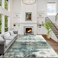 4x6 Area Rugs Washable Rug: Modern Abstract Living Room Rug Soft Anti-Skid Thin by GENTDRIZZ