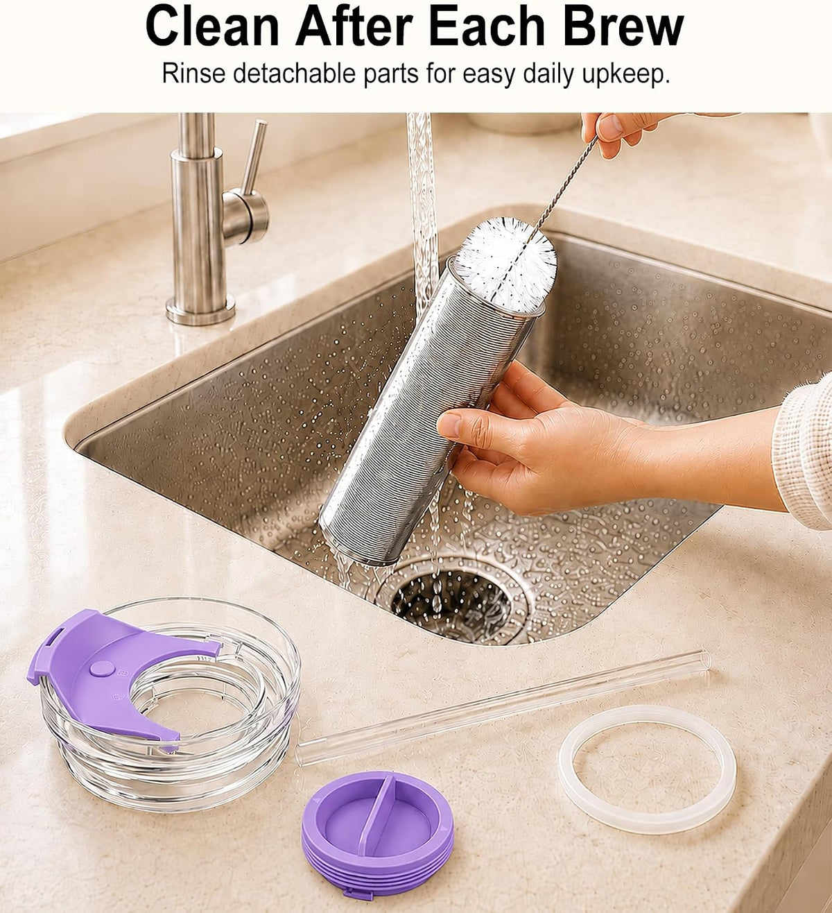 Cold Brew Maker & Infuser Lid Kit for Stanley Quencher H2.0 40oz