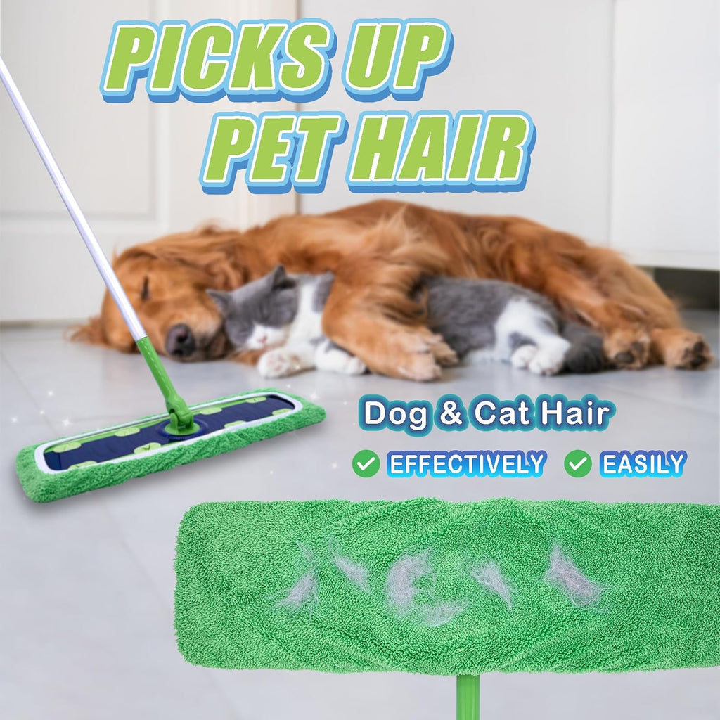 4 Pack XL Microfiber Mop Pads Compatible with Swiffer XL Mop