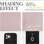 NICETOWN Modern Blackout Curtains Noise Reducing, Blush Pink, 2 Panels - Image 4