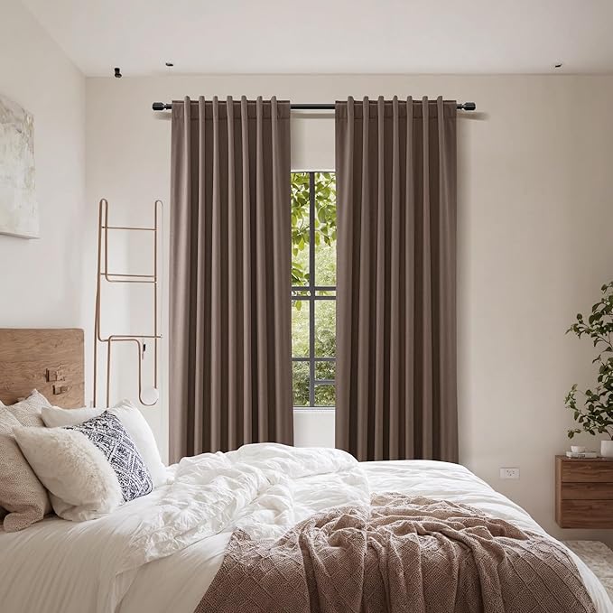 Guken 100% Blackout Curtains 120 Inch Length 2 Panels Set - Image 8