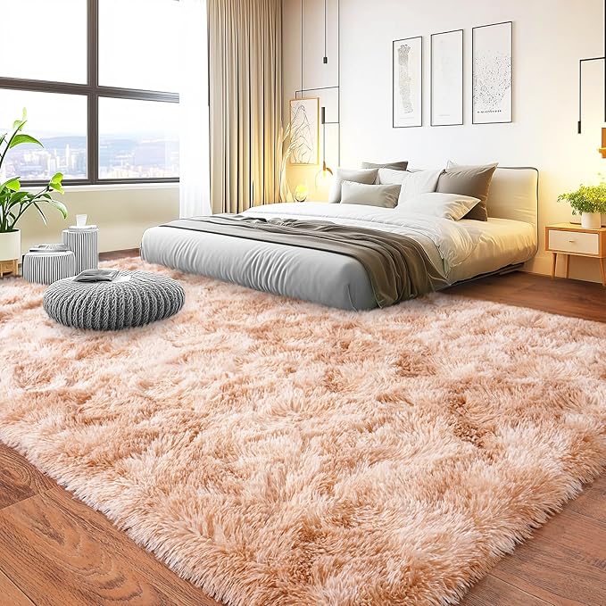 Pionblank 8x10 Rug for Living Room, Fuzzy Plush Large Area Rug, Fluffy Modern - Image 2
