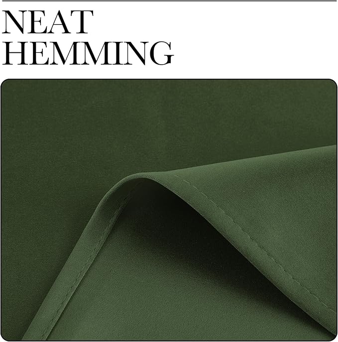 NICETOWN Room Darkening Dark Green Curtains - Image 7