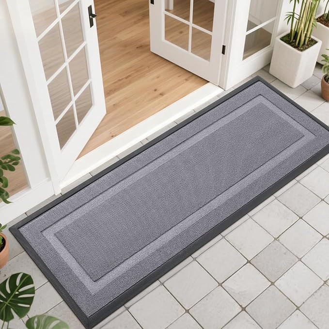 OLANLY Front Door Mat Indoor Outdoor Entrance, Waterproof All-Season, by OLANLY
