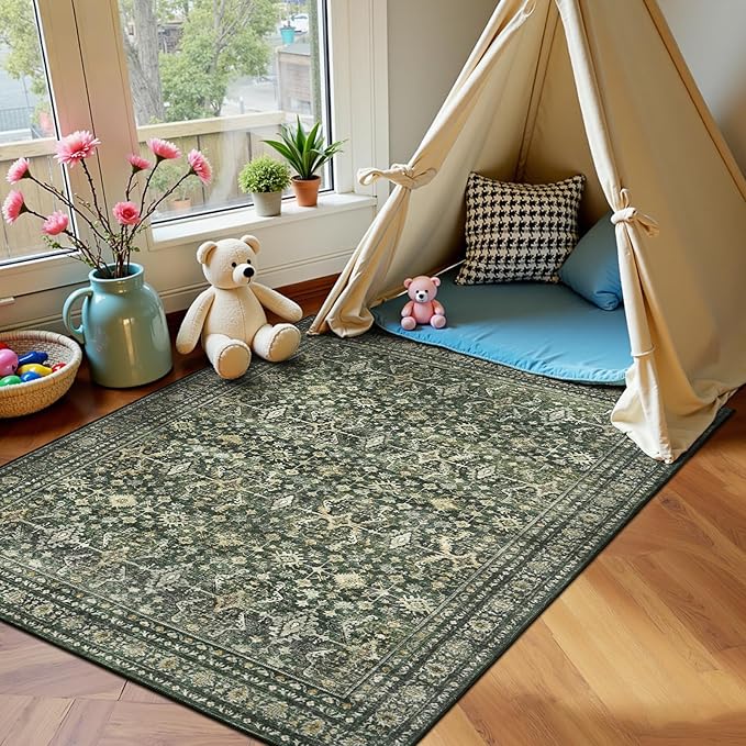 Lofus 3x5 Area Rug for Entryway, Washablee Soft Rugs for Bedroom, Living Room - Image 7