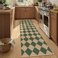 Lahome Colette Checkered Kitchen Runner, 2x8 Easy Jute Runner Rug by Lahome