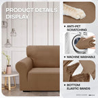 ZNSAYOTX 1 Piece Jacquard Chair Slipcovers - Image 3