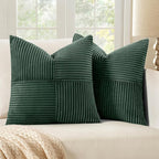 MIULEE Army Green Decorative Throw Pillow Covers 16x16 Inch - Image 7