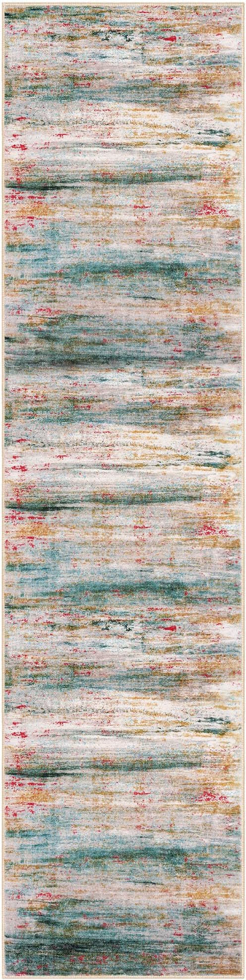 KOZYFLY Modern Abstract Hallway Runner Rug, 2x8 Washable Rug Runner Non-Slip - Image 8