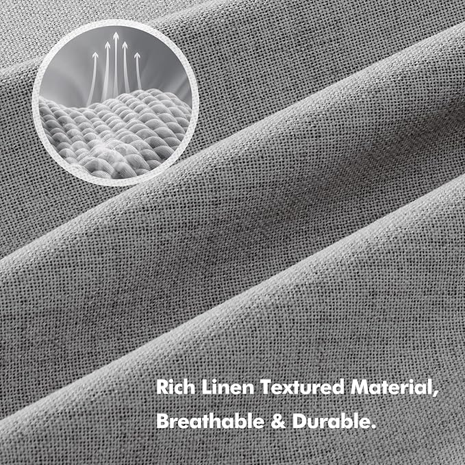 MIULEE 100% Blackout Linen Curtains - Image 3