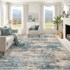 8x10 Area Rugs for Living Room, Washable Modern Abstract Large Area Rug Neutral by XLUEZ