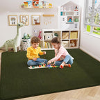 Amearea Large Modern Area Rugs for Bedroom Living Room, 5x8 Feet Olive Green - Image 2