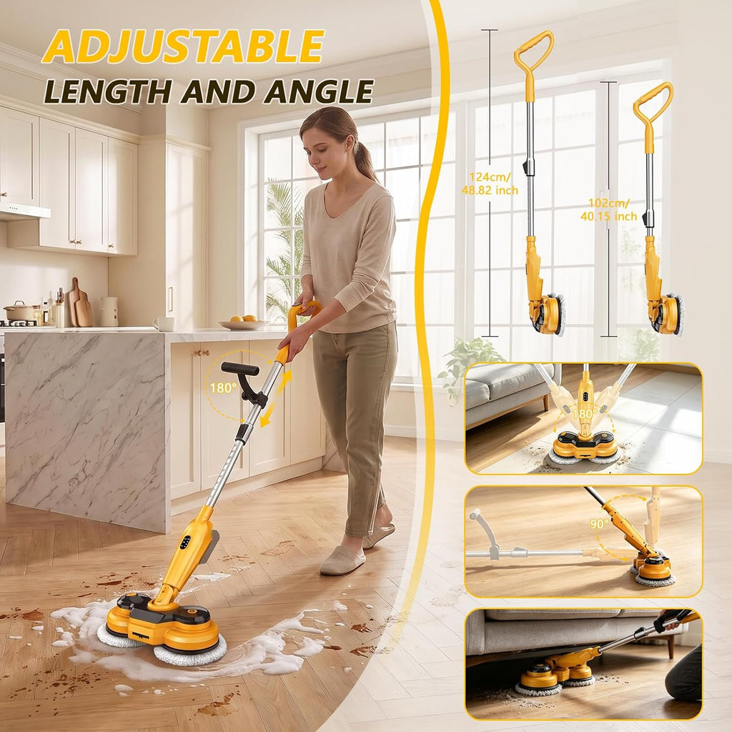 Cordless Electric Mop Compatible with Dewalt 20V Max Battery(Tool Only)