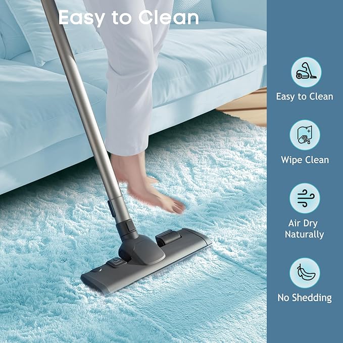 Ophanie 5x8 Light Blue Rugs for Living Room, Kids Nursery Rug Aesthetic - Image 6