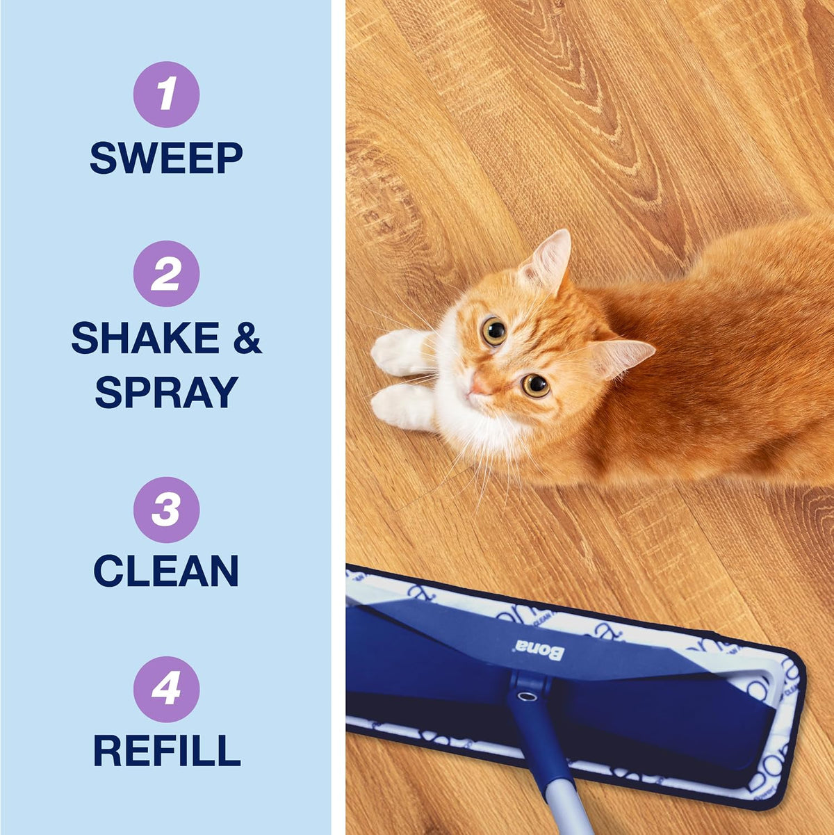 Bona® Pet System Multi-Surface Floor Cleaner Refill, Cat Formulation 128oz