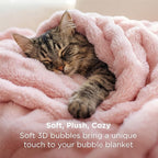 Bedsure 3D Fleece Bubble Blanket - Image 3