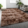 Deerhoo Large Shag Area Rugs 9 x 12, Tie-Dyed Plush Fuzzy Rugs by Deerhoo