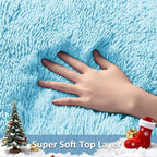 Ophanie 5x8 Light Blue Rugs for Living Room, Kids Nursery Rug Aesthetic - Image 2