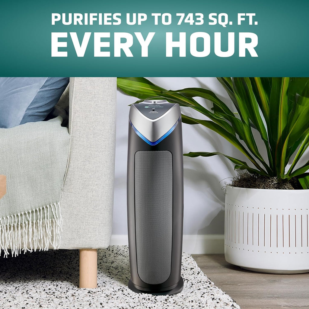GermGuardian HEPA Air Purifier Tower - 22" - Gray - AC4825E