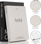 Aesthetic Decorative Books Set of 2 - Stylish Boxes for Coffee Table Decor
