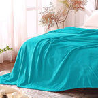 BEDELITE Fleece Blanket Teal Throw Blanket - Image 6