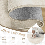 Area Rugs 8x10 for Living Room: Washable Rug Modern Abstract Neutral Soft - Image 4