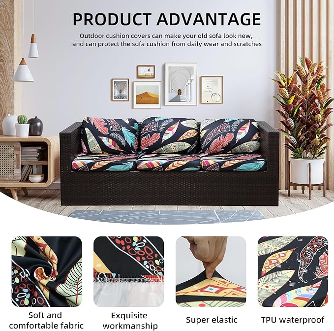 Outdoor Cushion Covers Set, Replacement - Image 3