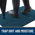 OLANLY Dog Door Mat for Muddy Paws 47x32, Absorbs Moisture and Dirt, Absorbent - Image 2