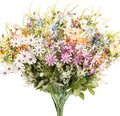 6 Pcs Fake Wildflowers, Artificial Silk Wild Flowers, Spring Summer
