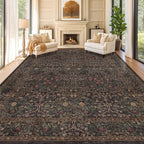Hazo Haus Dark Brown 10x14 Area Rugs by HazoHaus