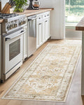 AMADA HOMEFURNISHING 2x5 Washable Runner Rug, Low-Profile Kitchen Rugs by AMADAHOMEFURNISHING