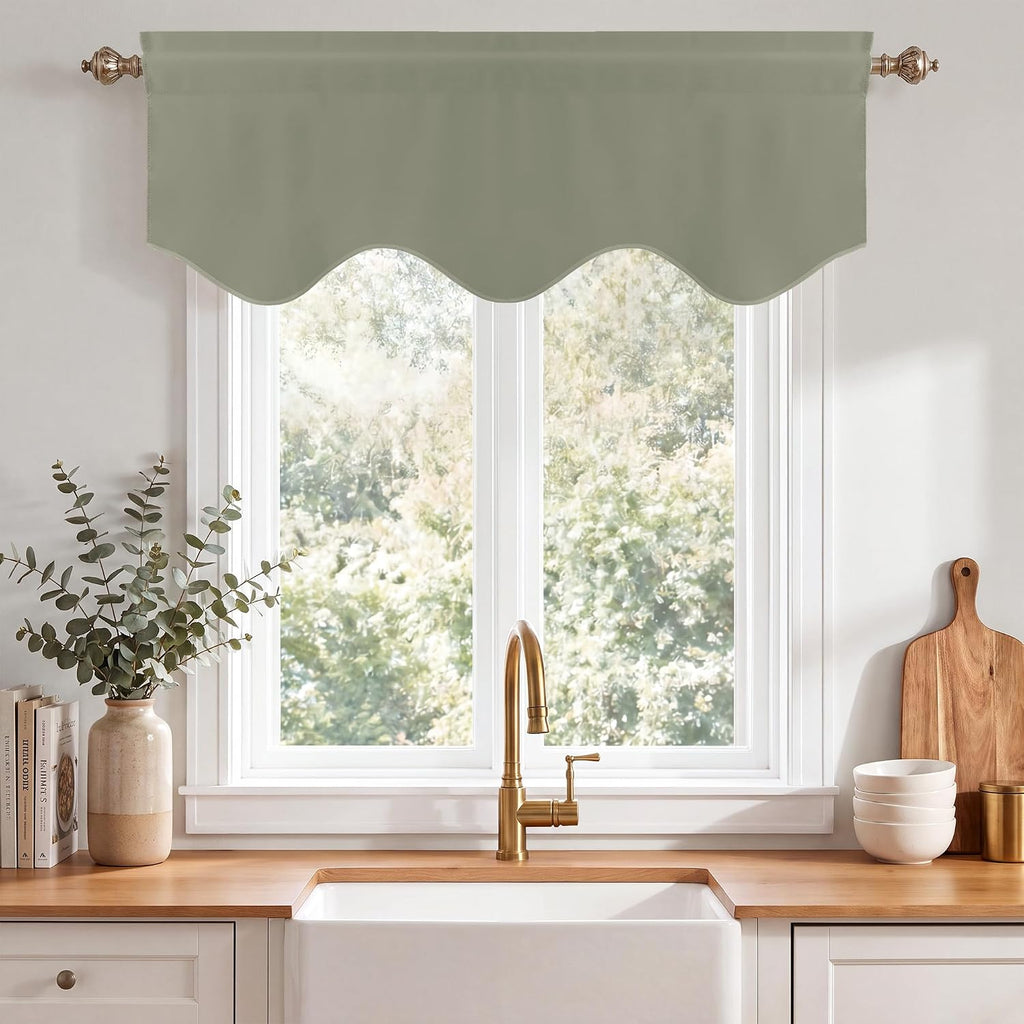 NICETOWN Curtain Valances Privacy Protection Blackout Window Valance