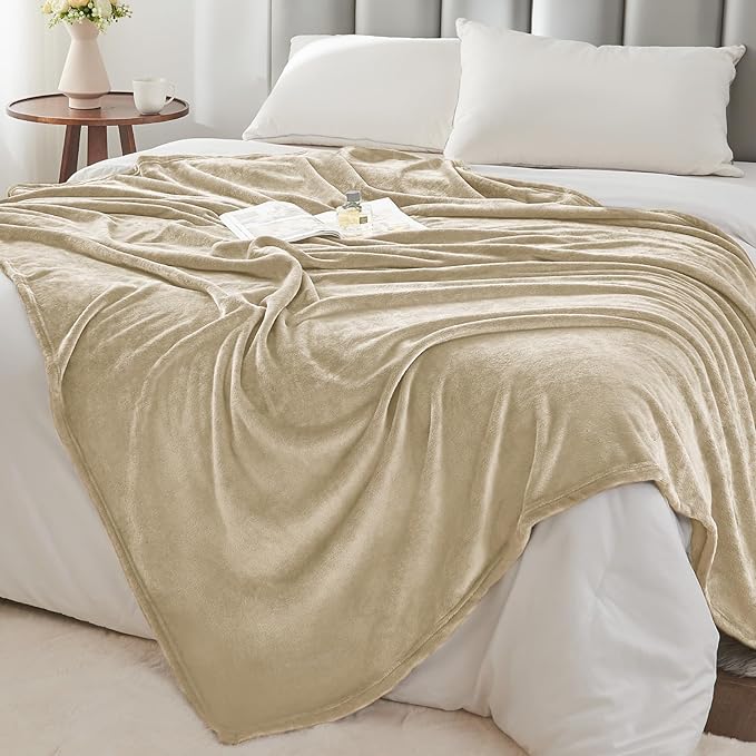 BEDELITE Fleece Blanket Linen Throw Blanket - Image 6