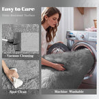 8x10 Area Rugs for Living Room: Fluffy Shag Soft Washable Rug Large Fuzzy Plush - Image 3
