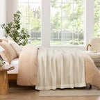 Snuggle Sac Ultra Soft Ivory Bedding Blanket Twin XL, Warm Fluffy Microfiber - Image 7