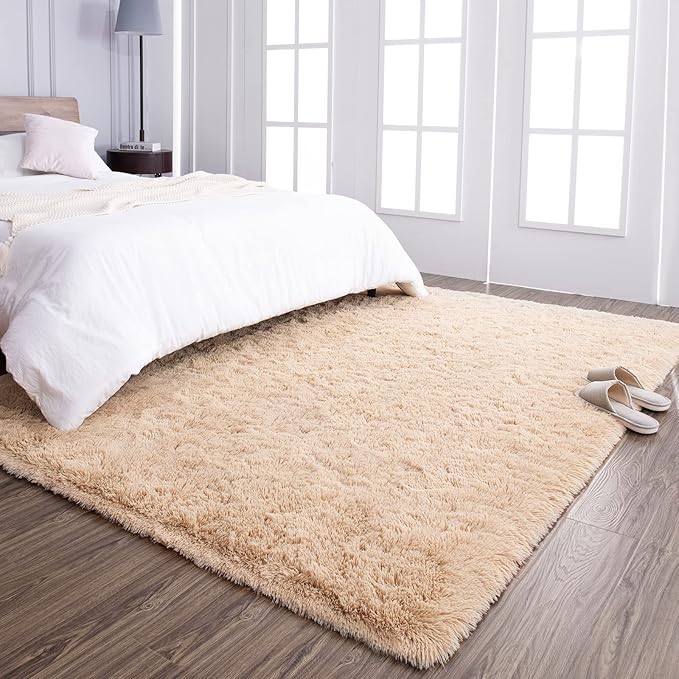 TWINNIS Super Soft Shaggy Rugs Fluffy Carpets 8x10 Feet, Indoor Modern Plush - Image 6