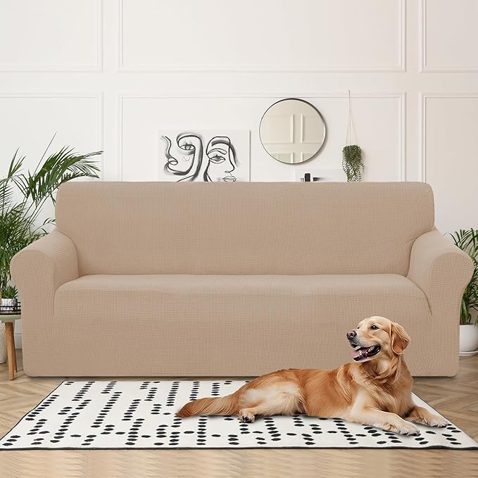 U-NICE HOME 4 Seater Stretch Couch Cover Sofa Cover Washable Sofa Slipcover - Image 2