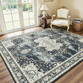 Lofus 5x7 Washable Area Rug, Vintage Floral Rugs by Lofus
