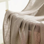 MIULEE Taupe Grey Linen Curtains 54 Inch Length 2 Panels - Image 6