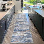 KOZYFLY Modern Abstract Hallway Runner, 2x10 Washable Rug Runner Non-Slip Soft - Image 3
