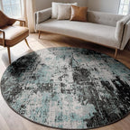 Washable Area Rugs 6ft Non-Slip Modern Abstract Soft - Image 2