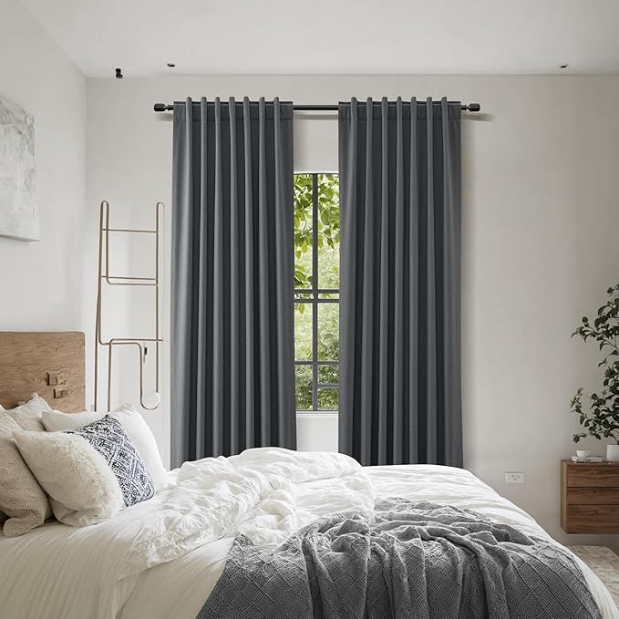 Guken 100% Blackout Curtains 96 Inch Length 2 Panels Set - Image 9