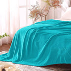 BEDELITE Fleece Blanket Teal Throw Blanket - Image 6