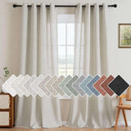 H.VERSAILTEX Living Room Linen Curtains by HVERSAILTEX