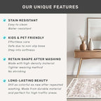 Washable Neutral Farmhouse Large Entryway Rug, 3x5 Area Rugs - Image 7